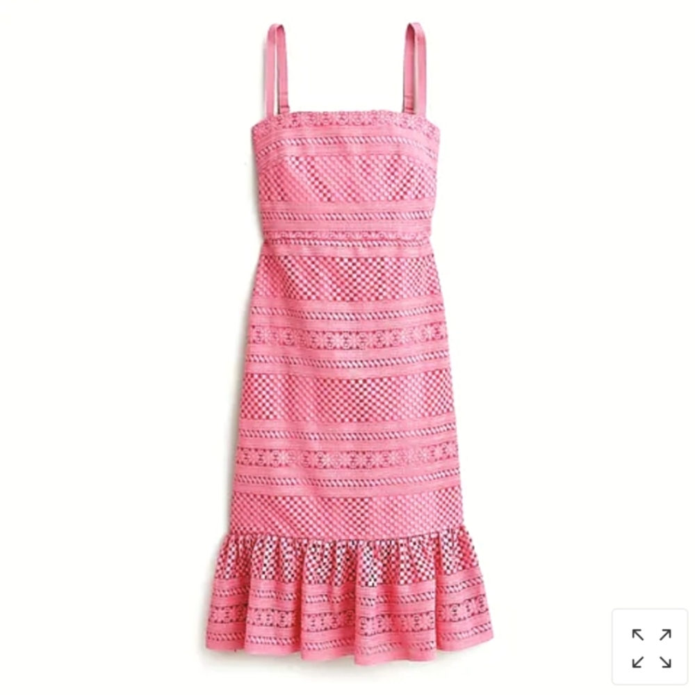 J•Crew | Women's Geometric Lace Midi Dress